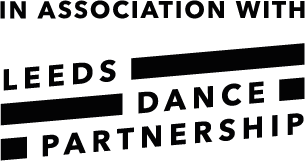 The in associaton with Leeds Dance Partnership logo